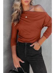 Milan Kiss Koszulka w kolorze jasnobrązowym rozmiar: XL. Brązowe koszulki damskie Milan Kiss, xl, bez wzorów, bez kołnierzyka, bez ramiączek. Za 96.60 zł.