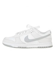 Nike Skórzane sneakersy "Dunk Low Retro" w kolorze szaro-białym rozmiar: 40,5. Szare obuwie sportowe damskie Nike, z materiału, bez zapięcia. Za 326.99 zł.