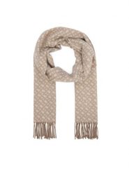 BOSS Szalik Zesy 50549852 Beżowy. Brązowe szaliki damskie Boss, bez wzorów, z wełny. Za 429.99 zł.