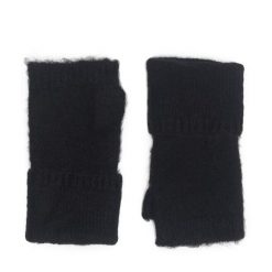 Rękawiczki Damskie Jenny Fairy. Czarne rękawiczki damskie Jenny Fairy, bez wzorów, z dzianiny. Za 49.99 zł.