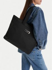 Nine West Torebka CEO-Brielle-LA374-4705 Czarny. Czarne shopper bag Nine West, bez wzorów, z materiału, bez dodatków. Za 249.99 zł.