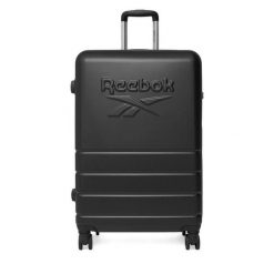Walizka duża Reebok. Czarne walizki Reebok, bez wzorów, duże. Za 349.99 zł.