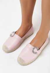 Różowe Espadryle Nemotis. Czerwone espadryle damskie Born2be, bez wzorów, bez obcasa, na płaskiej podeszwie. Za 44.99 zł.