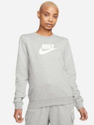 Nike Sportswear Bluza w kolorze szarym rozmiar: S. Szare bluzy damskie Nike Sportswear, s, bez wzorów, bez kaptura. Za 127.35 zł.