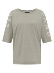 ELBSAND Koszulka "Innke" w kolorze beżowym rozmiar: S. Brązowe bluzki damskie ELBSAND, s, bez wzorów, z bawełny, bez kołnierzyka, bez ramiączek. Za 82.83 zł.