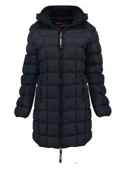 Canadian Peak Płaszcz pikowany "Bambolineak" w kolorze granatowym rozmiar: XL. Niebieskie płaszcze damskie Canadian Peak, xl, z aplikacjami, bez kaptura. Za 296.35 zł.