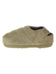Moon Boot Skórzane kapcie "Sandal Band" w kolorze beżowym rozmiar: 43-44. Brązowe kapcie damskie Moon Boot, ze skóry. Za 184.46 zł.