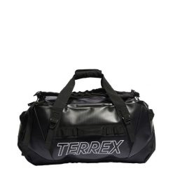 Torba Terrex RAIN.RDY Expedition Duffel Bag Medium o pojemności 70 l. Białe torby sportowe Adidas, bez wzorów, z materiału. Za 634.10 zł.