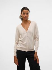 Vero Moda Kardigan w kolorze beżowym rozmiar: S. Brązowe kardigany damskie Vero Moda, s, bez wzorów, z wiskozy. Za 98.95 zł.