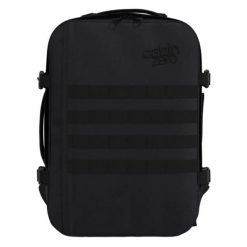 Plecak torba podręczna CabinZero Military 28 L CZ19. Czarne torby podróżne CABINZERO, bez wzorów, z materiału, duże. Za 369.99 zł.
