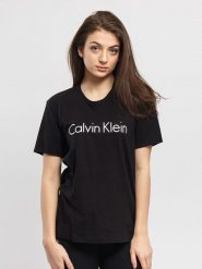 CALVIN KLEIN UNDERWEAR Koszulka w kolorze czarnym rozmiar: S. Czarne bluzki damskie Calvin Klein Underwear, s, bez wzorów, z bawełny, bez kołnierzyka, bez ramiączek. Za 92.21 zł.
