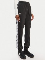 Kappa Spodnie dresowe Banda Wrastoria 303R5K0 Czarny Slim Fit. Czarne spodnie dresowe damskie Kappa, m, bez wzorów, z dresówki. Za 149.99 zł.