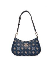 Guess Torebka Emelie Logo HWGP99 28180 Granatowy. Niebieskie torebki klasyczne damskie Guess, ze skóry, bez dodatków. Za 609.99 zł.