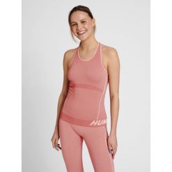 Damski tank top Hummel TE Christel. Czerwone koszulki sportowe damskie Hummel, l, bez wzorów, z dzianiny, bez ramiączek, na fitness i siłownię. Za 136.00 zł.