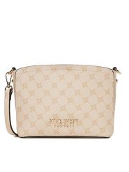 Nine West Torebka JH6650-NW Beżowy. Brązowe listonoszki damskie Nine West, bez wzorów, z materiału, bez dodatków. Za 199.99 zł.