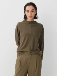 Someday Sweter w kolorze khaki rozmiar: 40. Brązowe swetry klasyczne damskie someday., bez kołnierzyka. Za 118.95 zł.