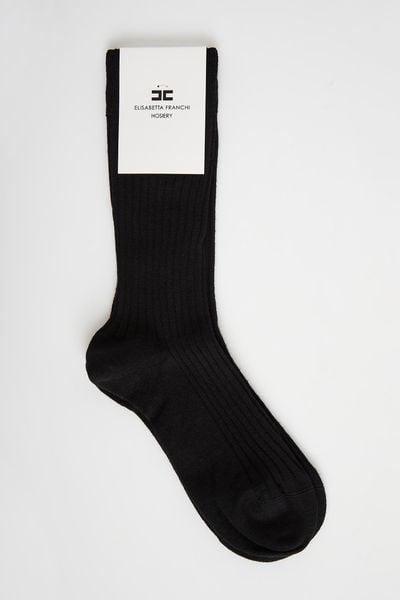 Skarpety damskie wełniane ELISABETTA FRANCHI. Skarpetki damskie Elisabetta Franchi, bez wzorów, z wełny. Za 439.00 zł.
