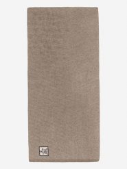Ecoalf Wełniany szal w kolorze beżowym - 184 x 42 cm rozmiar: onesize. Brązowe szaliki damskie Ecoalf, bez wzorów, ze skóry. Za 241.56 zł.