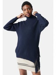 Rodier Sweter w kolorze granatowym rozmiar: L. Niebieskie golfy damskie Rodier, l, z bawełny, bez kołnierzyka. Za 214.95 zł.