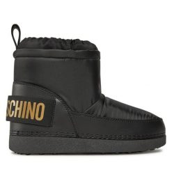 Śniegowce LOVE MOSCHINO. Czarne śniegowce damskie Love Moschino. Za 949.99 zł.