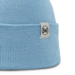 Czapka BUFF KNITTED BEANIE LILON LAKE. Niebieskie czapki damskie Buff, bez wzorów, z materiału. Za 88.99 zł.