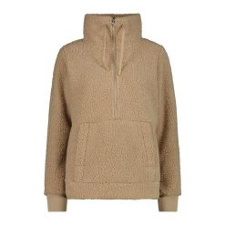 Kobieca bluza półzipowana CMP. Brązowe bluzy damskie CMP, na zimę, bez wzorów, bez kaptura. Za 323.50 zł.