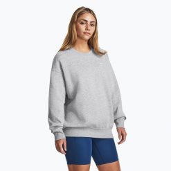 Bluza Under Armour Icon Fleece Crew. Szare bluzy damskie Under Armour, bez wzorów, bez kaptura. Za 177.29 zł.