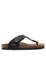 CMP Japonki Eco Mymosa Wmn Flip FLop 3Q91036 Czarny. Czarne klapki damskie CMP, bez wzorów, ze skóry, bez obcasa, bez zapięcia. Za 189.99 zł.