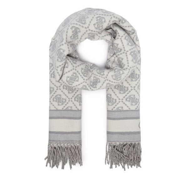 Szalik Guess. Szare szaliki damskie Guess, z aplikacjami. Za 194.99 zł.