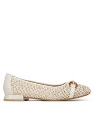 Caprice Baleriny 9-22503-42 Beżowy. Brązowe balerinki damskie Caprice, bez wzorów, ze skóry. Za 209.99 zł.