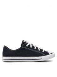 Converse Trampki Chuck Taylor All Star Dainty Ox 564982C Czarny. Czarne trampki damskie Converse, bez wzorów, z materiału, bez zapięcia. Za 209.99 zł.
