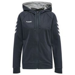 Bluza do piłki ręcznej damska Hummel hmlGO Zip z kapturem. Brązowe bluzy damskie Hummel, na jesień, xs, bez wzorów, z kapturem. W wyprzedaży za 190.50 zł.