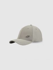 4F Czapka z daszkiem strapback uniseks - szara S/M (58cm). Szare czapki z daszkiem damskie 4F, bez wzorów. Za 69.99 zł.