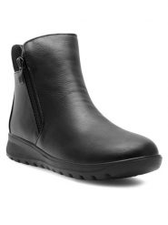 Go Soft Botki Hannah WSS20521-08 Czarny. Czarne botki damskie GO SOFT, z tworzywa sztucznego, bez obcasa, na płaskiej podeszwie, bez zapięcia. Za 129.99 zł.