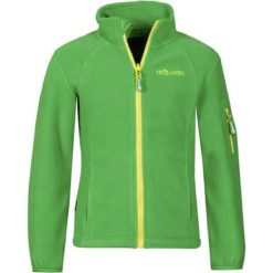 Bluza polarowa "Arendal" w kolorze zielono-żółtym. Zielone bluzy chłopięce Trollkids, z materiału. W wyprzedaży za 79.95 zł.