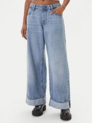 G-Star Raw Jeansy Roxx D28394-D536 Błękitny Wide Leg. Niebieskie jeansy damskie G-Star Raw. Za 469.99 zł.