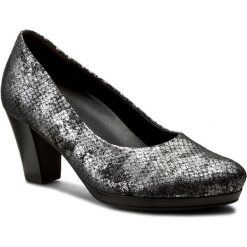 Półbuty GABOR - 32.180.80 Snake Metallic/Argento. Szare czółenka damskie Gabor, ze skóry. W wyprzedaży za 249.00 zł.