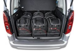 Torby Do Bagażnika Opel Combo 2018-2022 6Szt Kjust. Czarne torby podróżne KJUST, bez wzorów, z kauczuku. Za 1,723.00 zł.