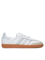 Adidas Sneakersy Samba OG IE0877 Biały. Białe obuwie sportowe damskie Adidas, ze skóry, bez zapięcia. Za 399.99 zł.