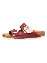 Birkenstock Klapki "Arizona" w kolorze czerwonym rozmiar: 36. Czerwone klapki damskie Birkenstock, bez wzorów, z otwartym noskiem, bez obcasa, bez zapięcia. Za 246.45 zł.