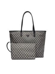 Guess Torebka G Wave II HWJT86 81290 Czarny. Czarne shopper bag Guess, z aplikacjami, ze skóry, bez dodatków. Za 519.99 zł.