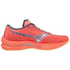 Buty do biegania damskie Mizuno Wave Rebellion. Czerwone obuwie sportowe damskie Mizuno, bez zapięcia, do biegania, mizuno wave. Za 404.00 zł.