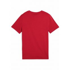Młodzieżowa koszulka ESS z logo No. 1 PUMA For All Time Red. Czerwona bluzki damskie Puma, m, bez wzorów, z gumy, bez kołnierzyka, bez ramiączek. Za 79.00 zł.