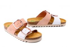 DR. BRINKMANN 700924-42 rosa, klapki damskie. Czerwone klapki damskie Dr. Brinkmann, bez wzorów, ze skóry, bez obcasa, bez zapięcia. Za 329.90 zł.