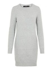 Vero Moda Sukienka "Doffy" w kolorze szarym rozmiar: L. Szare sukienki damskie Vero Moda, bez wzorów, bez ramiączek. Za 96.83 zł.