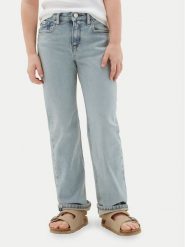 Calvin Klein Jeans Jeansy LVCKSJC05G Niebieski jasny Straight Fit. Niebieskie jeansy dziewczęce Calvin Klein Jeans, bez wzorów, z bawełny. Za 269.99 zł.
