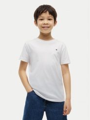 Tommy Hilfiger T-Shirt Team Tommy Graphic KB0KB10591 Biały Regular Fit. Białe t-shirty i koszulki chłopięce Tommy Hilfiger, bez wzorów, z bawełny, bez kołnierzyka, bez ramiączek. Za 129.99 zł.