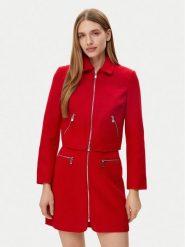 Morgan Marynarka 241-VADA Czerwony Straight Fit. Czerwone marynarki i żakiety damskie Morgan, bez wzorów, z syntetyku. Za 249.99 zł.