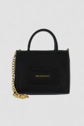VALENTINO Mała czarna torebka Snowy. Czarne shopper bag Valentino by Mario Valentino, małe, bez dodatków. W wyprzedaży za 499.99 zł.