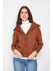 C& Jo Kardigan w kolorze jasnobrązowym rozmiar: 34. Brązowe kardigany damskie C& Jo, bez wzorów. Za 121.99 zł.